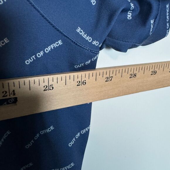 Mizzen+Main Polo Shirt Mens XL Blue Out of Office Performance Stretch Classic - Picture 10 of 11